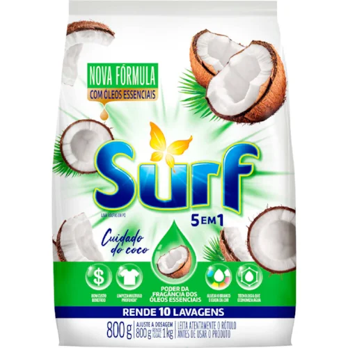 SABAO EM PO SURF CUIDADO DO COCO SC 800G