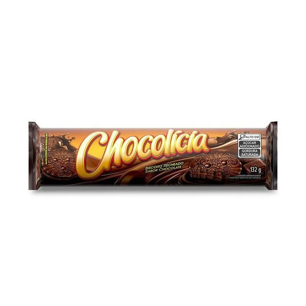 BISC RECH CHOCOLICIA CHOCOLATE 132G