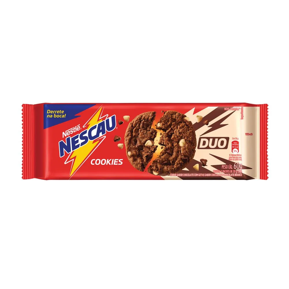 BISC COOKIES NESTLE 60G NESCAU DUO