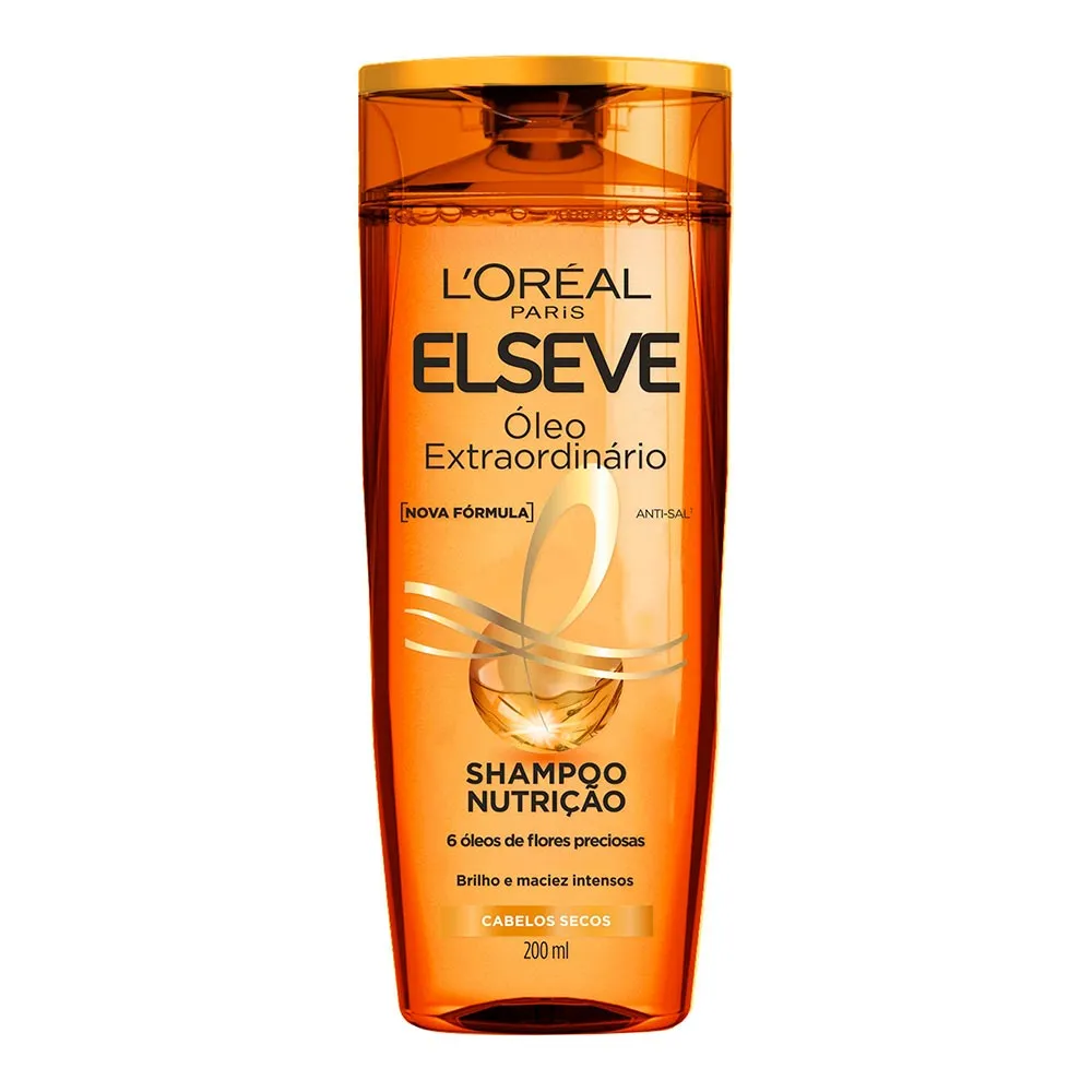 SHAMPOO ELSEVE 200ML OLEO EXTRAORDINARIO