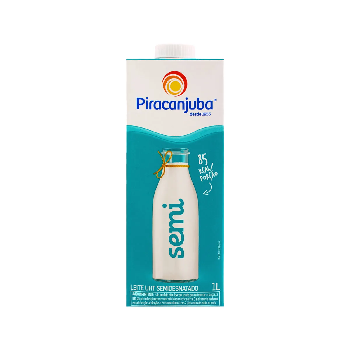 LEITE PIRACANJUBA SEMIDESNATADO 1L
