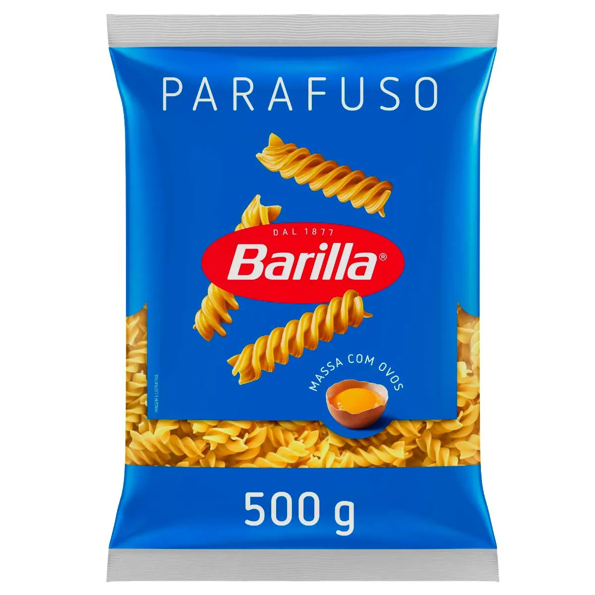 MACARAO BARILLA 500G C/OVOS PARAFUSO
