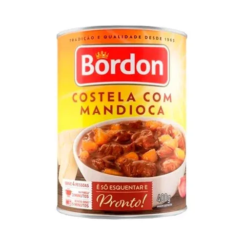 COSTELA COM MANDIOCA BORDON 400G