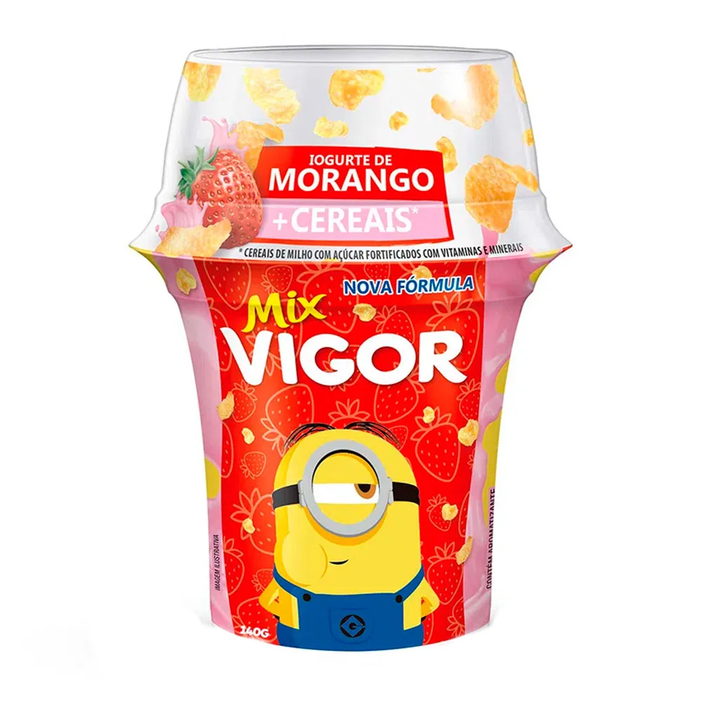 IOGURTE VIGOR 140G MIX MORANGO COM CEREAIS