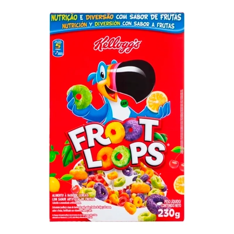 CEREAL KELLOG FROOT LOOPS 230G FRUTAS