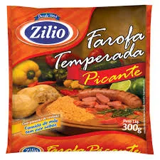FAROFA TEMPERADA PICANTE 300G ZILIO