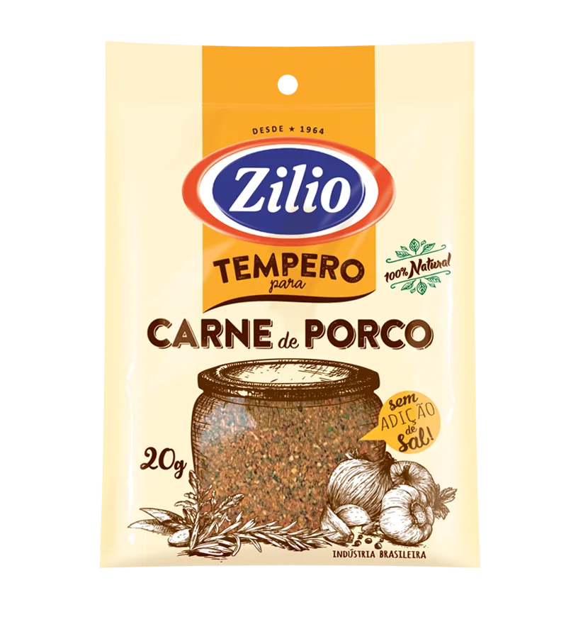 TEMPERO PARA CARNE DE PORCO 20G ZILIO
