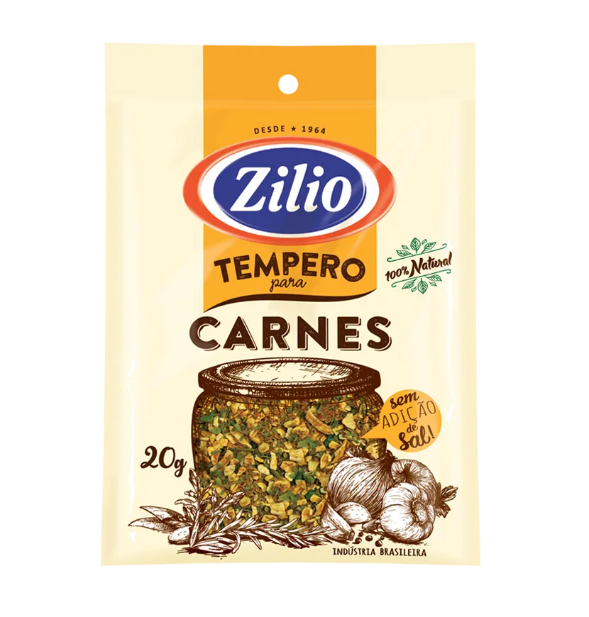 TEMPERO PARA CARNES 20G ZILIO