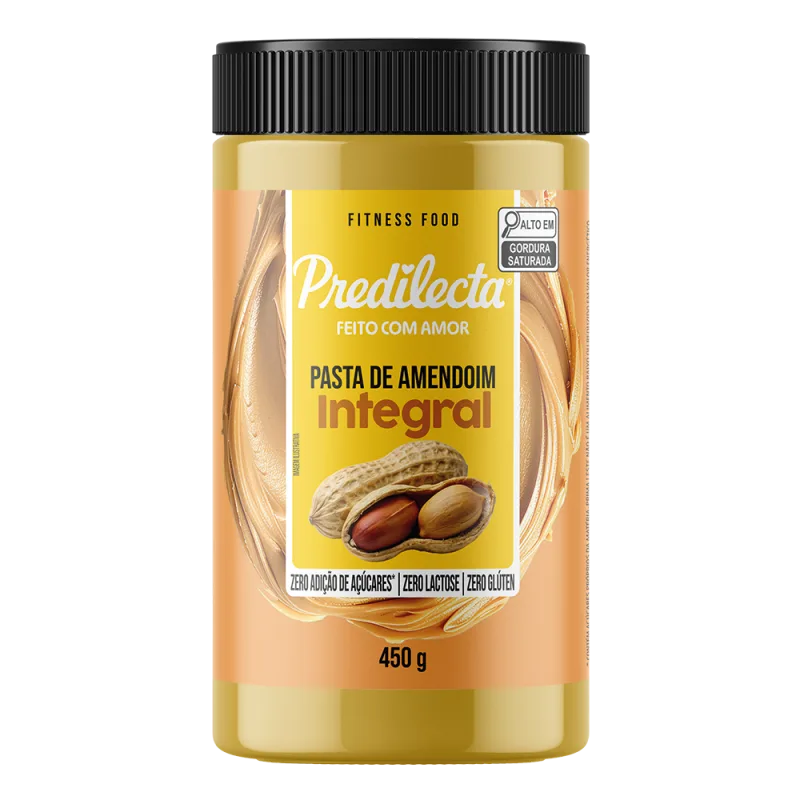 PASTA DE AMENDOIM INTEGRAL PREDILECTA 450G