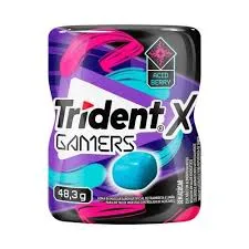 CHICLE TRIDENT X GAMERS 48,3G ACID BERRY