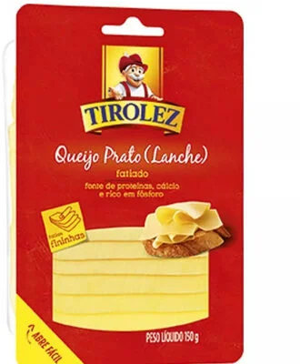 QUEIJO PRATO FATIADO TIROLEZ 150G