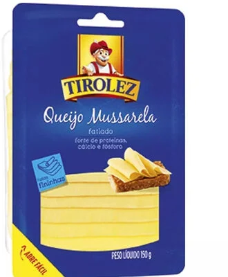 QUEIJO MUCARELA FATIADA TIROLEZ 150G